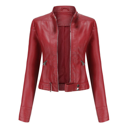 Linnea | Giacca Moto Corta con Collo Alto