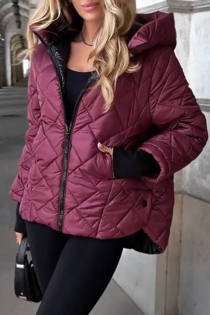 Marina | Giacca Trapuntata con Cappuccio e Zip