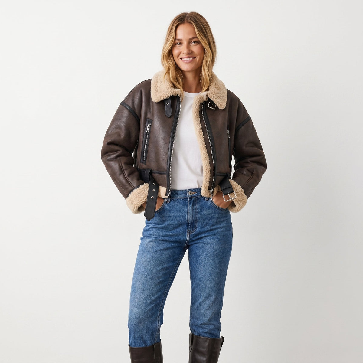 Verena | Bomber Aviator Corto