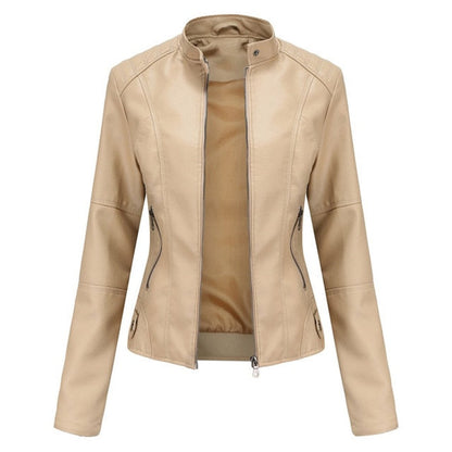 Helen | Giacca Moto Raffinata con Collo Alto
