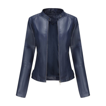 Helen | Giacca Moto Raffinata con Collo Alto