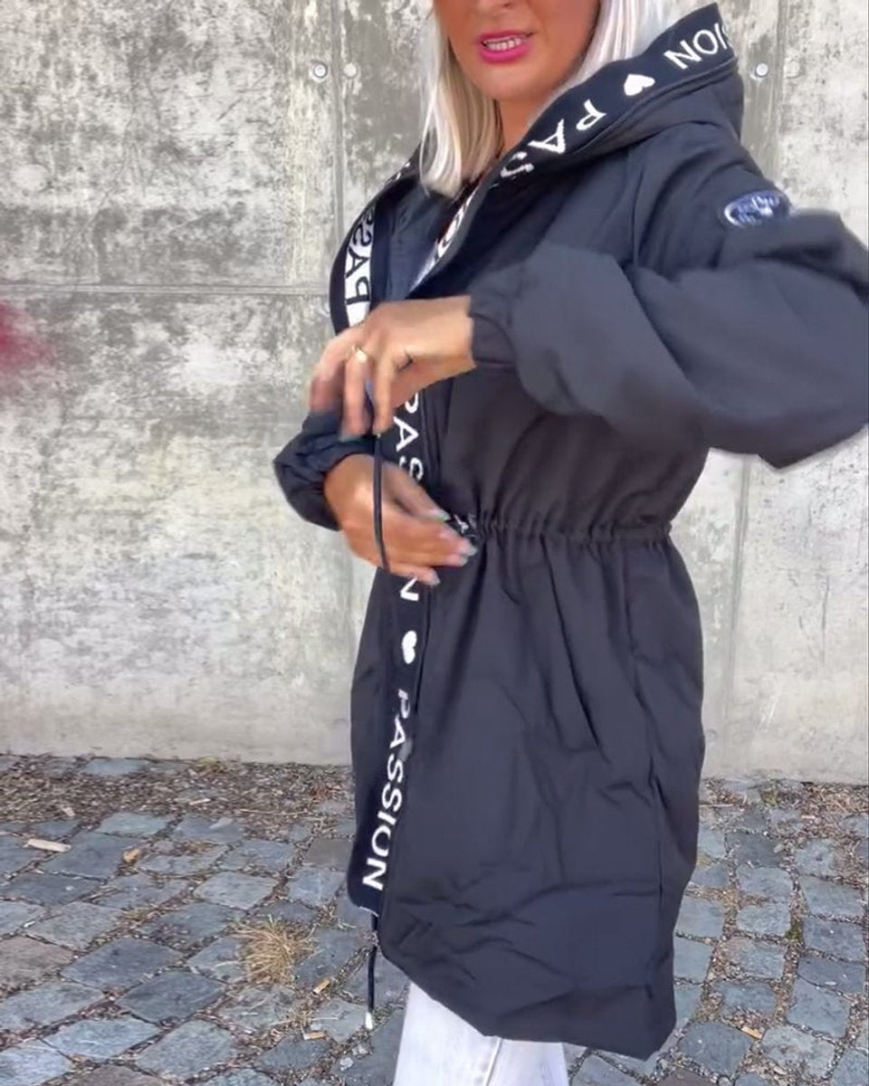 Camila | Parka Midi con Cappuccio e Coulisse