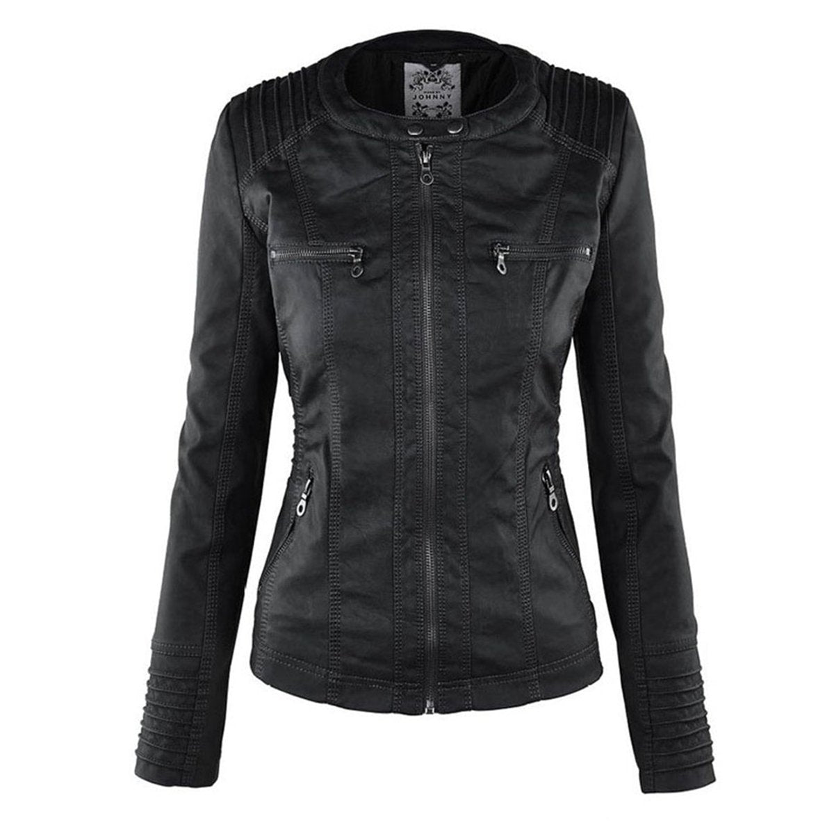 Lucinda | Giacca Moto con Cappuccio Removibile