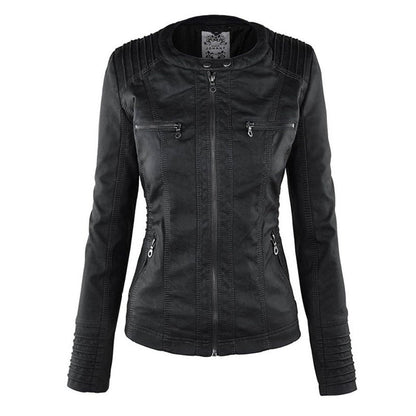 Lucinda | Giacca Moto con Cappuccio Removibile