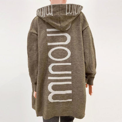 Rosabel | Cardigan in Maglia con Cappuccio Aperto