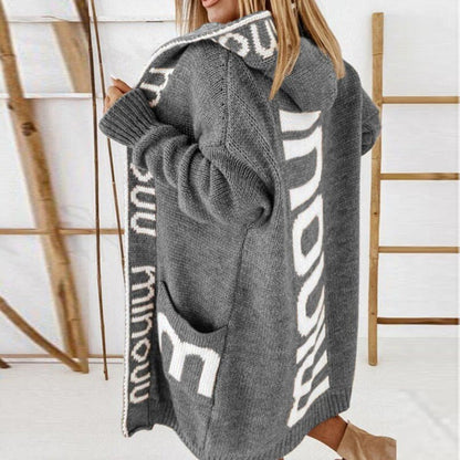 Rosabel | Cardigan in Maglia con Cappuccio Aperto