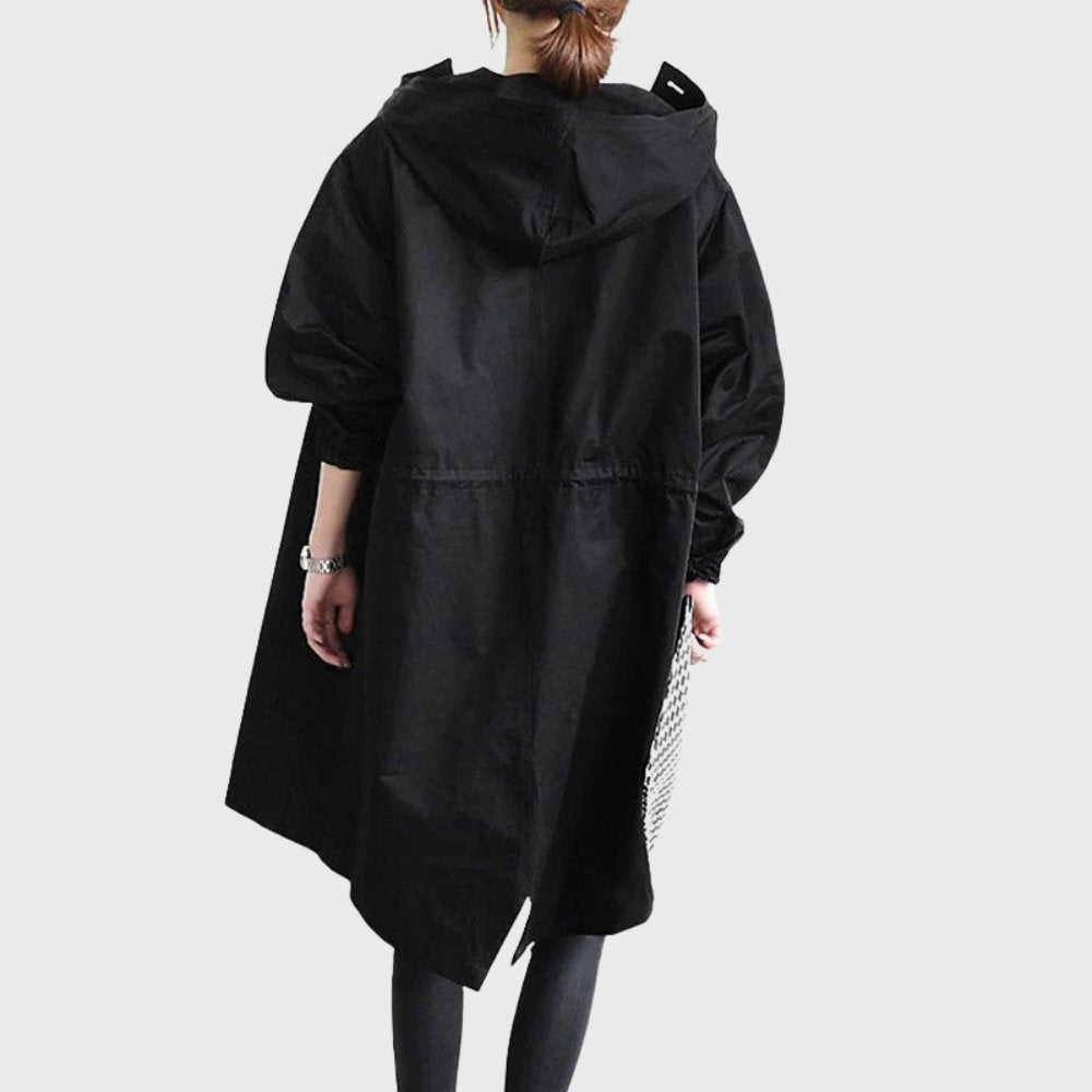 Ruth | Trench Lungo Rilassato con Cappuccio
