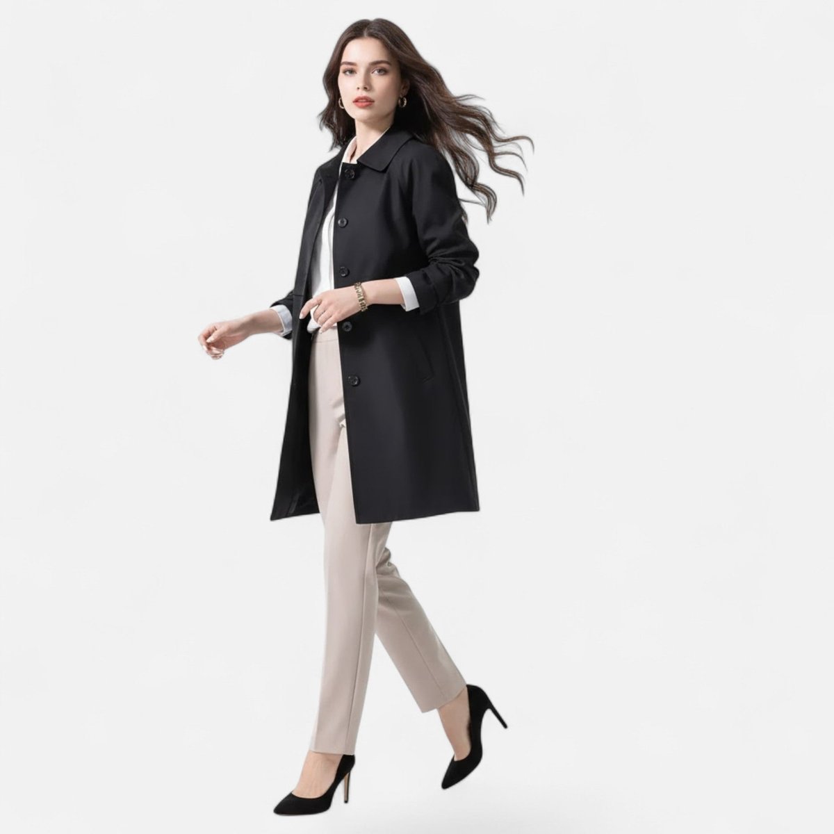 Margery | Cappotto Sartoriale di Lunghezza Media