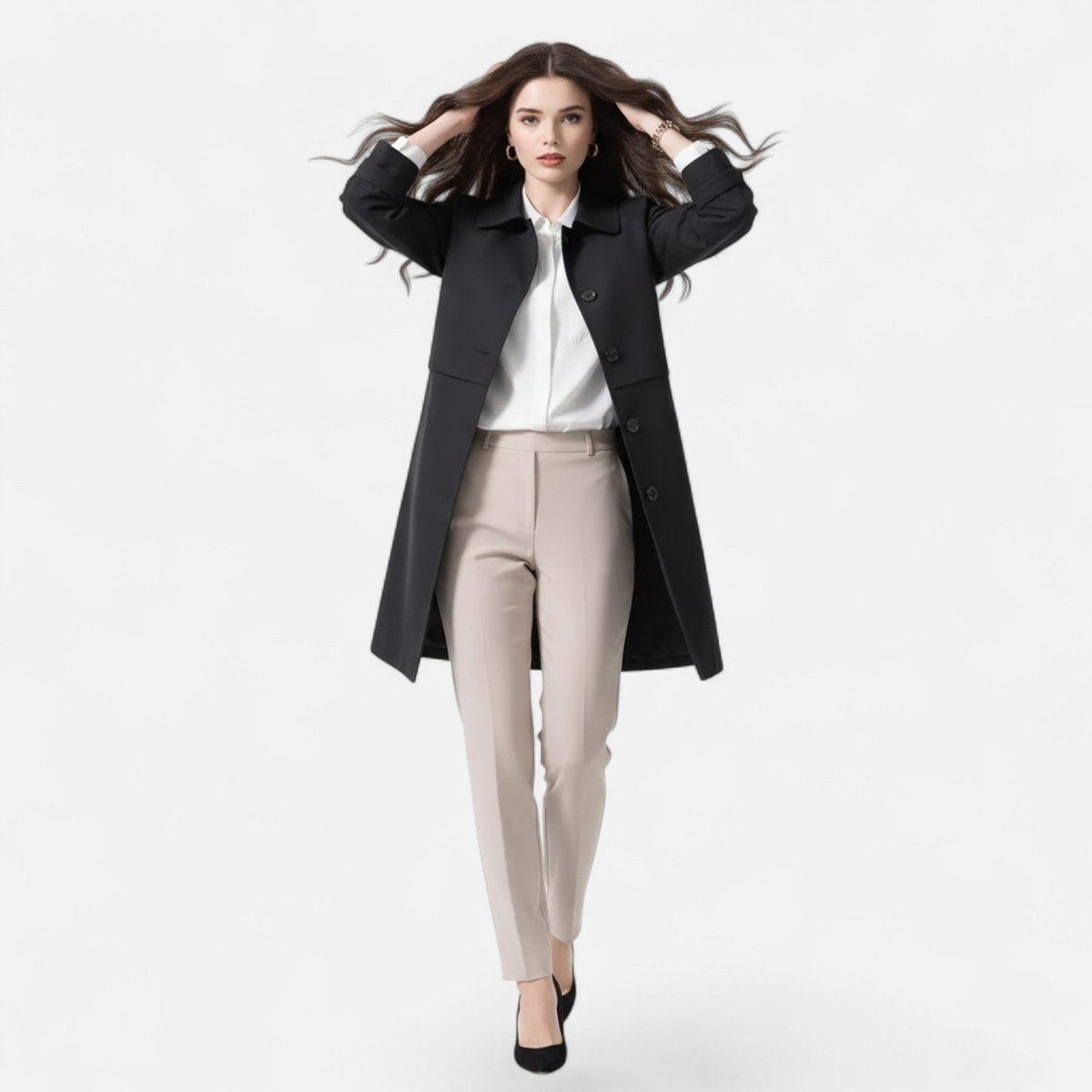 Margery | Cappotto Sartoriale di Lunghezza Media