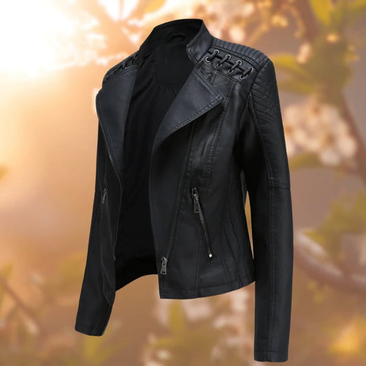 Valentina | Giacca Stile Moto con Zip