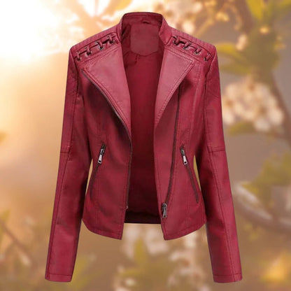 Valentina | Giacca Stile Moto con Zip