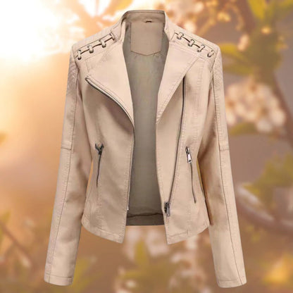 Valentina | Giacca Stile Moto con Zip