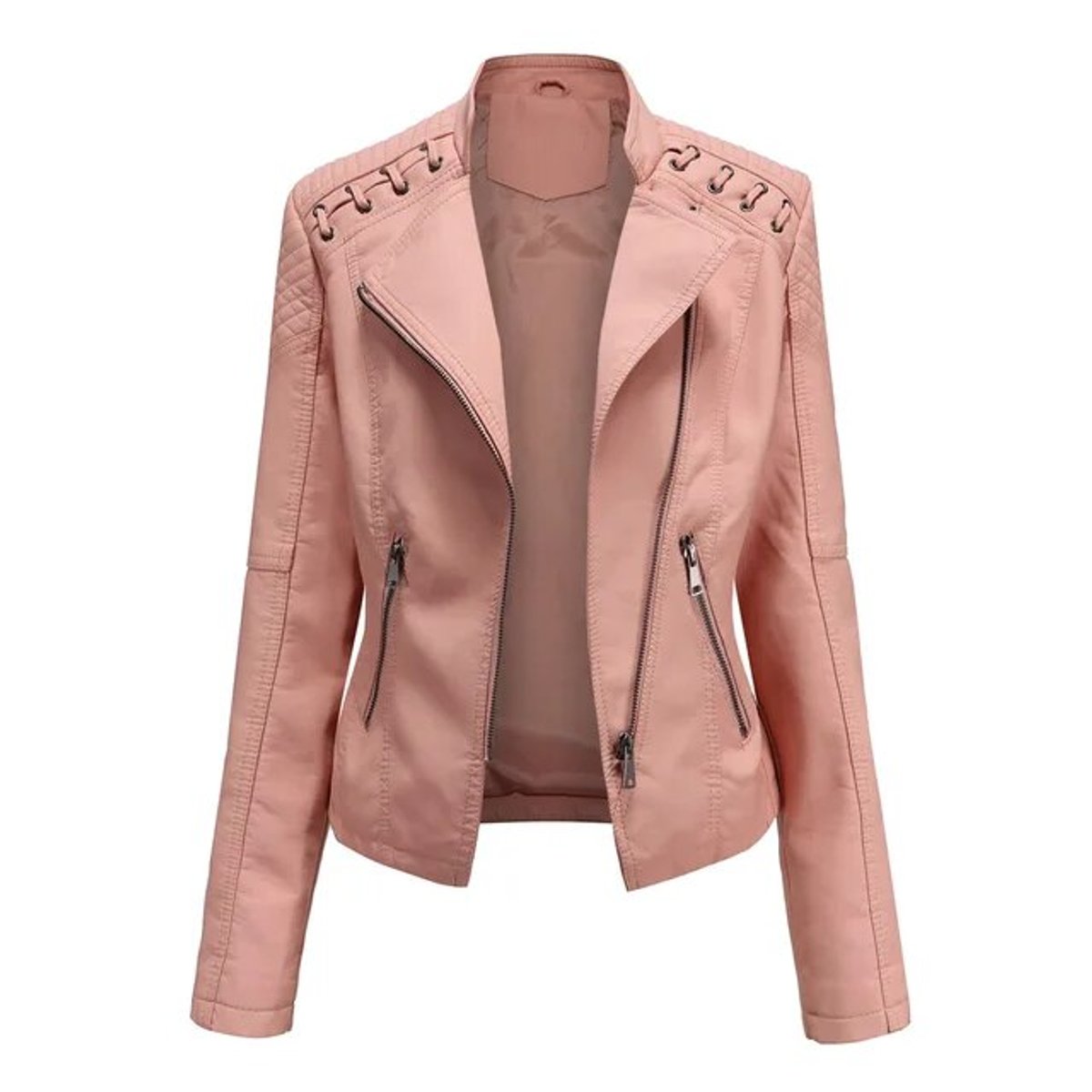 Valentina | Giacca Stile Moto con Zip