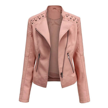 Valentina | Giacca Stile Moto con Zip