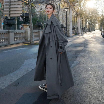 Lena | Trench Lungo Doppiopetto Oversize