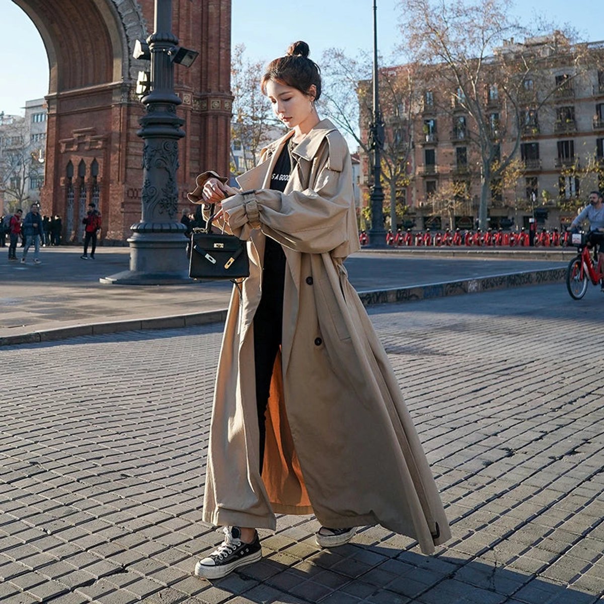 Lena | Trench Lungo Doppiopetto Oversize