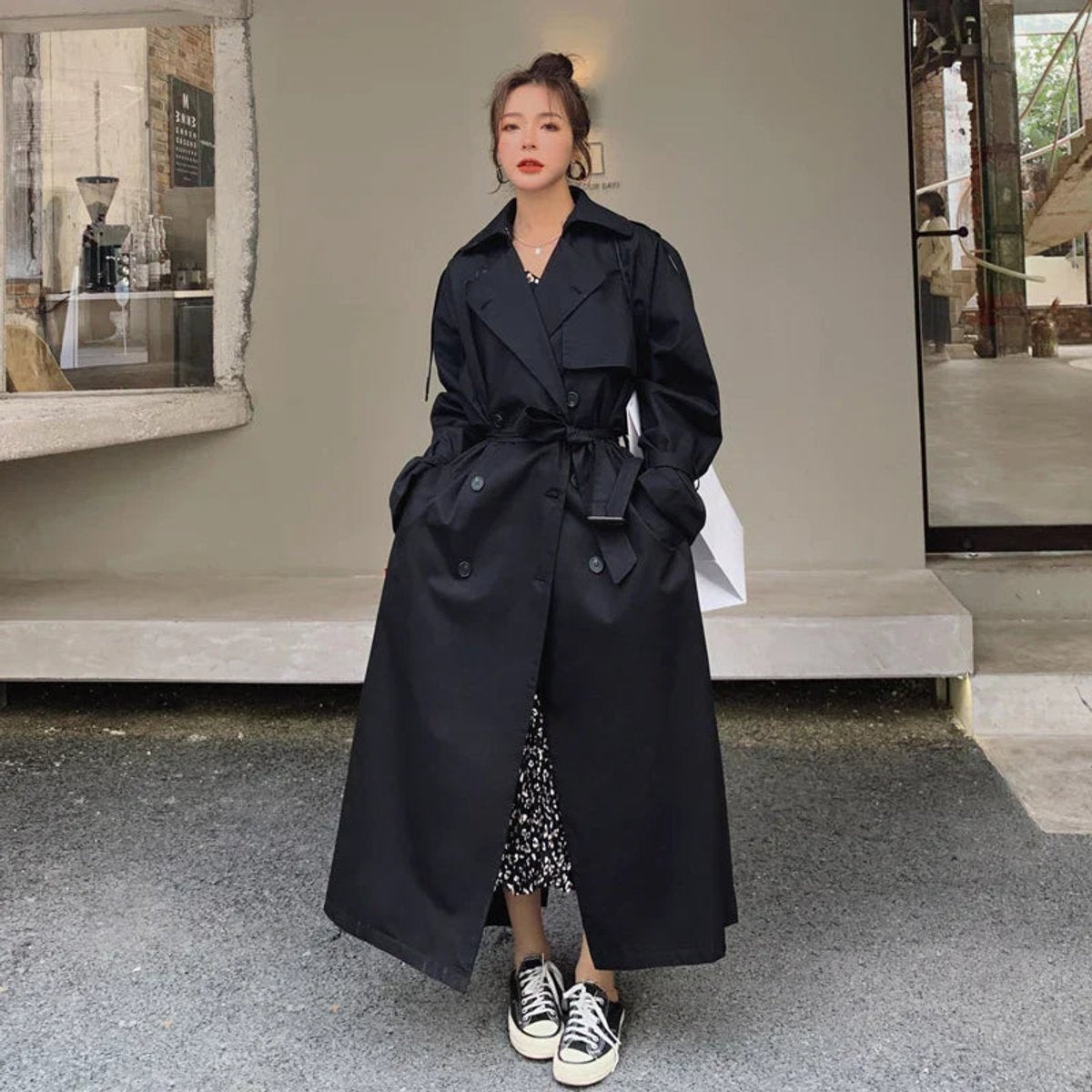 Lena | Trench Lungo Doppiopetto Oversize
