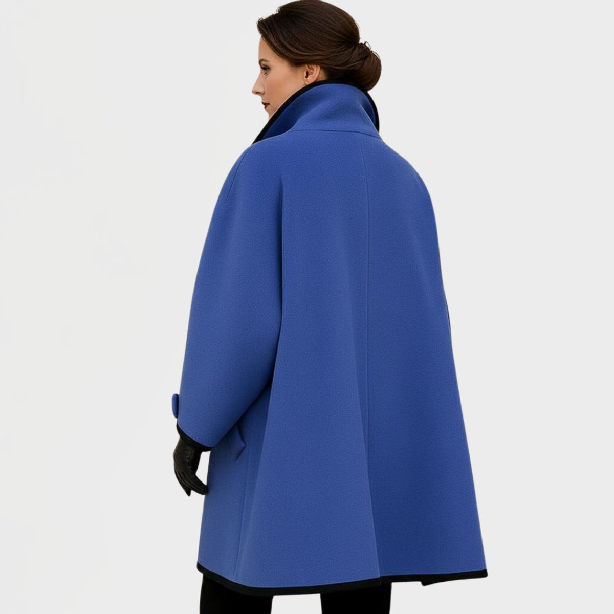 Flora | Cappotto Oversize con Bordo a Contrasto