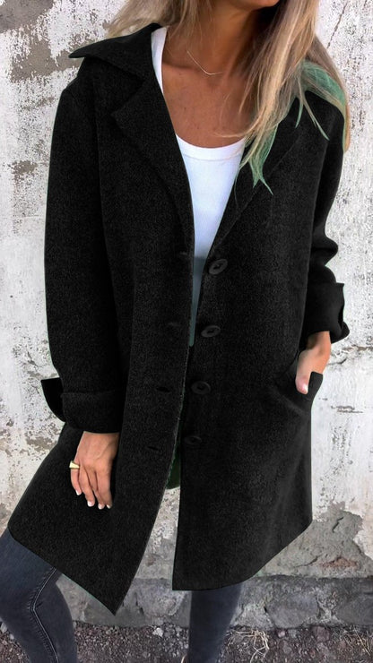 Lucille | Cappotto Lungo Rilassato con Revers