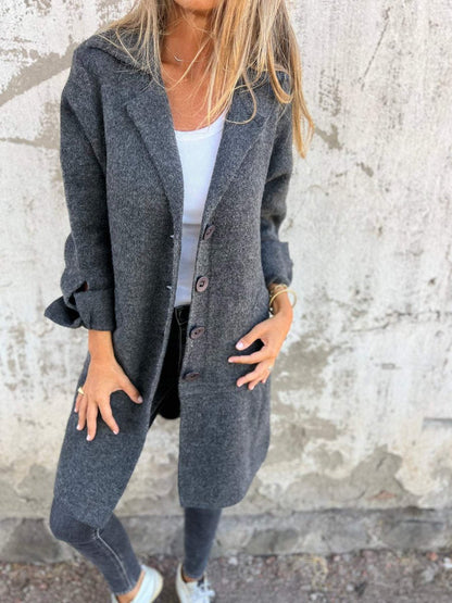Lucille | Cappotto Lungo Rilassato con Revers