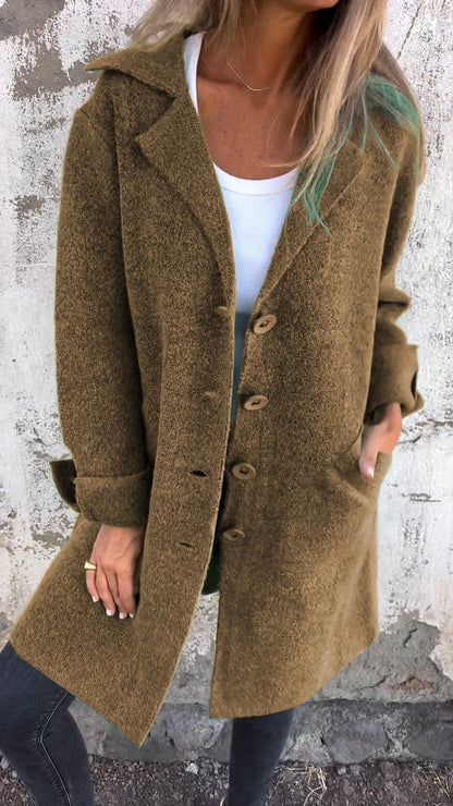 Lucille | Cappotto Lungo Rilassato con Revers
