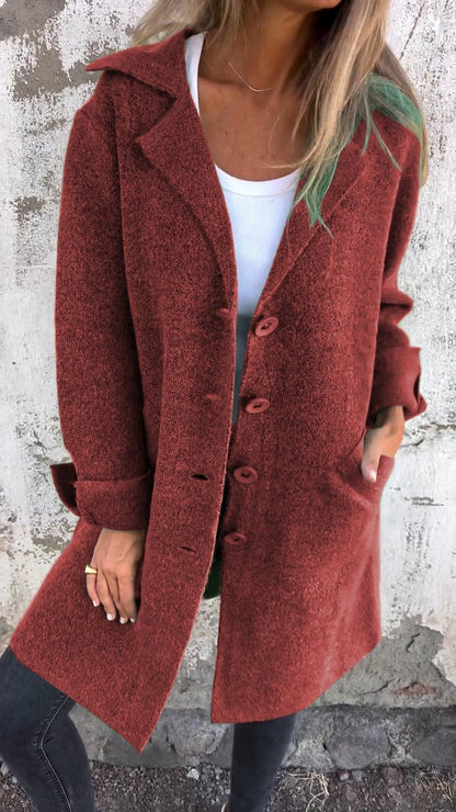 Lucille | Cappotto Lungo Rilassato con Revers