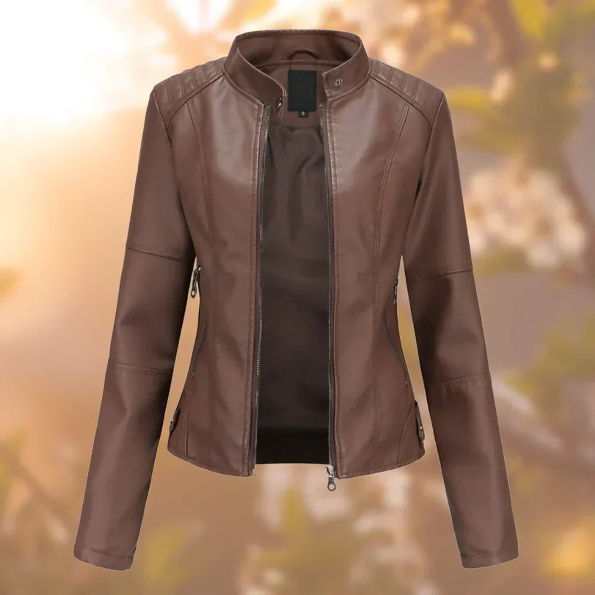 Larissa | Giacca Moto Slim con Zip