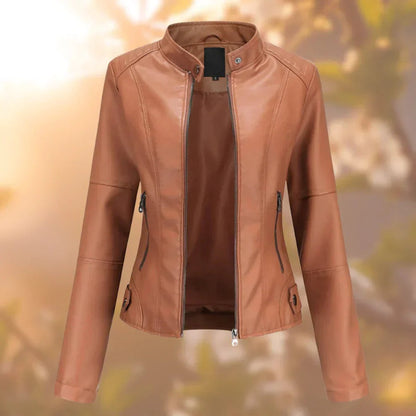 Larissa | Giacca Moto Slim con Zip