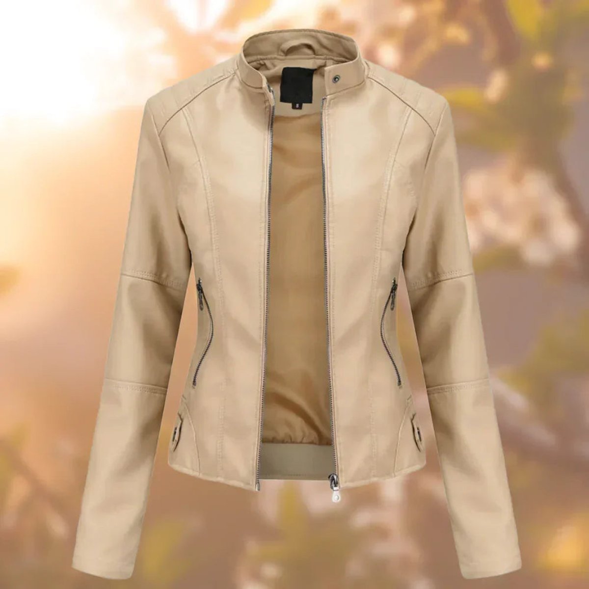 Larissa | Giacca Moto Slim con Zip
